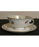LANTERNIER LIMOGES HAND PAINTED  CUP &amp; SAUCER - $324.05 MXN