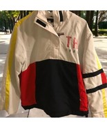 Tommy Hilfiger Adult Size M Long Sleeve Jacket w/Hood &amp; Pockets White Re... - $37.62