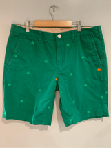Bonobos Green Chino Shorts-Sz 33 St Patrick’s Day Clover Men’s EUC 8” Inseam - £11.80 GBP