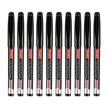 10 x Fine Tip Permanent Marker Pen Black CD DVD OHP Marker WaterProof In... - $246.21 MXN