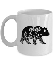 Funny Nene Bear Floral Coffee Mug Cute Mom Tea Cup Mother&#39;s Day Christma... - $14.68+