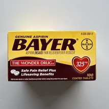 Bayer Genuine Aspirin 325mg 100 Coated Tablet EXP 02/24 - £7.28 GBP