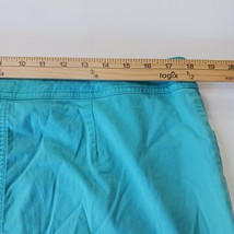 Christopher & Banks RN#63823 Women's Green Cotton Blend Denim Skort Size 14 image 8