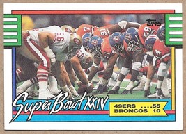 1990 Topps #5b Super Bowl XXIV San Francisco 49ers - $1.99