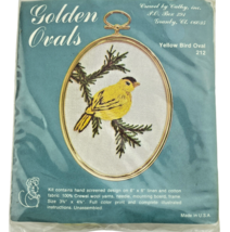 Crewel by Cathy Inc Golden Ovals Embroidery Kit 212 Yellow Bird - $326.61 MXN