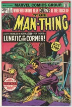 The Man-Thing #21 September 1975 Vs Scavenger Lunatic on Every Corner - $9.85