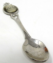 NASA Kennedy Space Center FL Collect Spoon Silver Souvenir 3 1/2&quot; Demitasse #38c - £7.82 GBP