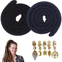 2 Pcs Spiral Lock Hair Tie Dreadlock Accessory Dreadlock Hair Tie for Women and  - £25.27 GBP