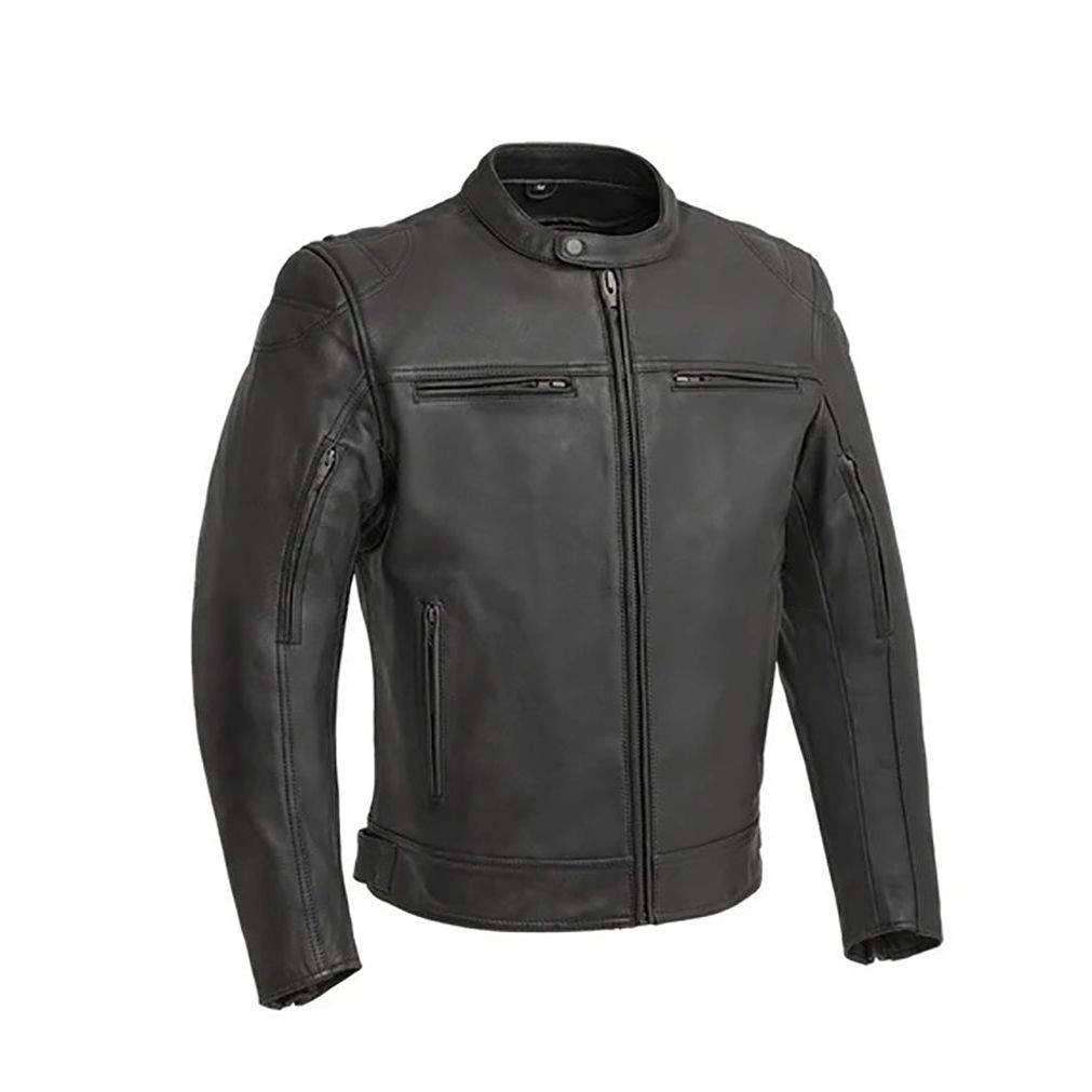 First Manufacturing Men's Top Performer Moto Leather Jacket Item image 6