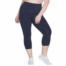 Skechers Mid Calf Capri Legging w/Side Pockets Navy Blue  Women&#39;s Sz M NWT - $19.65