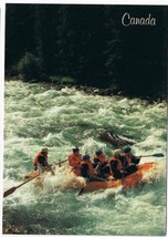 Canada Postcard White Water Rafting Larger Card - $2.05