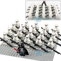 21Pcs Darth Vader Heavy Armor White Clone Stormtrooper Star Wars Minifigures Toy - £24.61 GBP