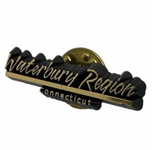 Waterbury Region Connecticut City State Tourism Plastic Lapel Hat Pin Pi... - £4.73 GBP