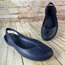 Crocs OLIVIA II Womens Size 10 Blue Slingback Iconic Comfort Sandals Sho... - £22.77 GBP