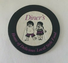 Diner's Restaurant Hawaii POG Milk Cap 1993 Vtg Advertising  - £9.49 GBP