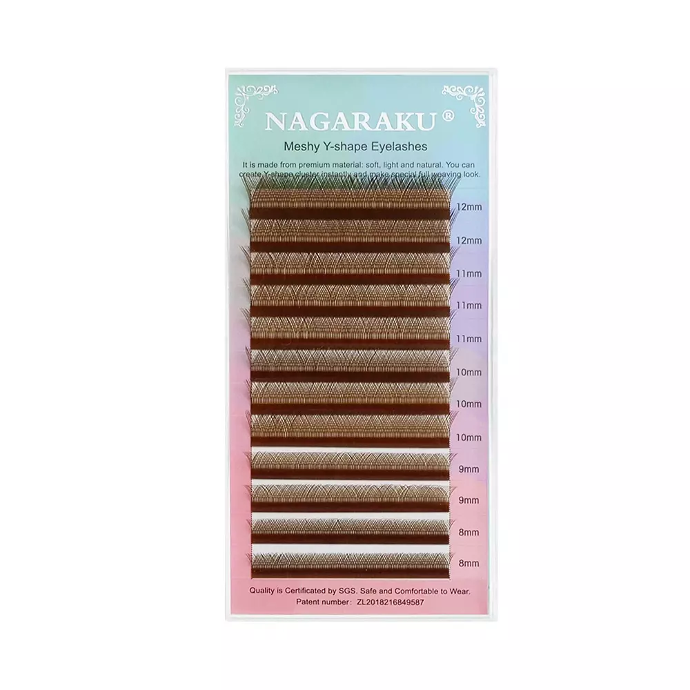 NAGARAKU YY Shape lashes Hand Woven Prem Mink Soft  Eyelash Extension Ma... - $29.43