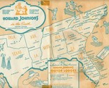 Howard Johnson&#39;s In The South Placemat 1950&#39;s Ice Cream Shoppes &amp; Restau... - $17.82