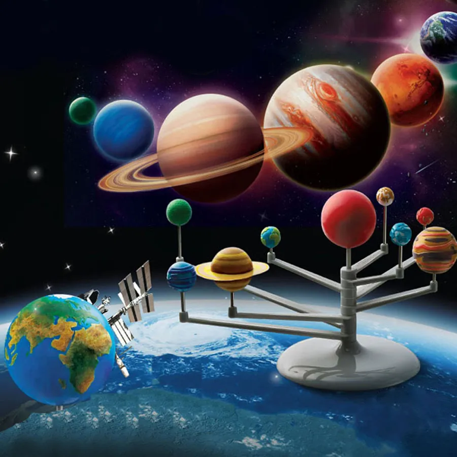 Model Solar System Planets Toy For Children Education 3D Diy Model Building Kits - £12.57 GBP+
