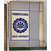 Vintage Penn State Text Book Cover Nittany Lions Book Store Paper Ephemera USA - £11.86 GBP