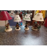 Crazy Mountain Snowman Tea Light Lamp Set Of 4 - €38,07 EUR