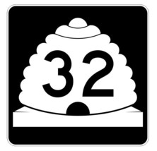 Utah State Highway 32 Sticker Decal R5377 Highway Route Sign - $1.45+