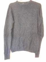 Cedar Wood State Blue ragwool sweater Size S Crew-neck elbow patches - $297.41 MXN