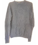 Cedar Wood State Blue ragwool sweater Size S Crew-neck elbow patches - $15.99