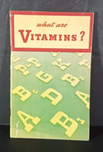 Vintage WHAT ARE VITAMINS Advertising Booklet Main Drug Co - €13,19 EUR