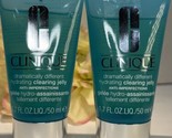 2 X CLINIQUE Dramatically Different Hydrating Clearing Jelly 1.7oz = 3.4... - £11.69 GBP