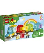 LEGO DUPLO My First Number Train Toy with Bricks for Learning Numbers 10... - £25.68 GBP