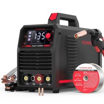 YESWELDER 135Amp MIG Welder110V Flux Core Welder Flux MIG/Lift TIG/Stick... - $219.06