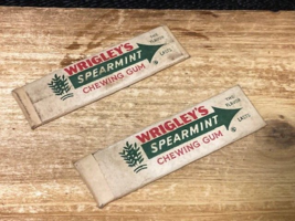 Vintage Pair Wrigley’s Spearmint Gum Sticks - $7.50