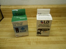 ink cartridge Lexmark 83 or Dell 7Y745 remanufactured tri color cartridg... - $9.45
