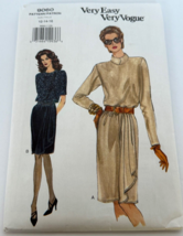Vogue Sewing Pattern 9060 Very Easy Misses Dress Blouson Bodice Career 12-16 UC - £6.28 GBP