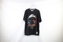 Vintage Ecko Mens Large Faded Spell Out Hip Hop Rap Double Sided T-Shirt Black - £31.36 GBP