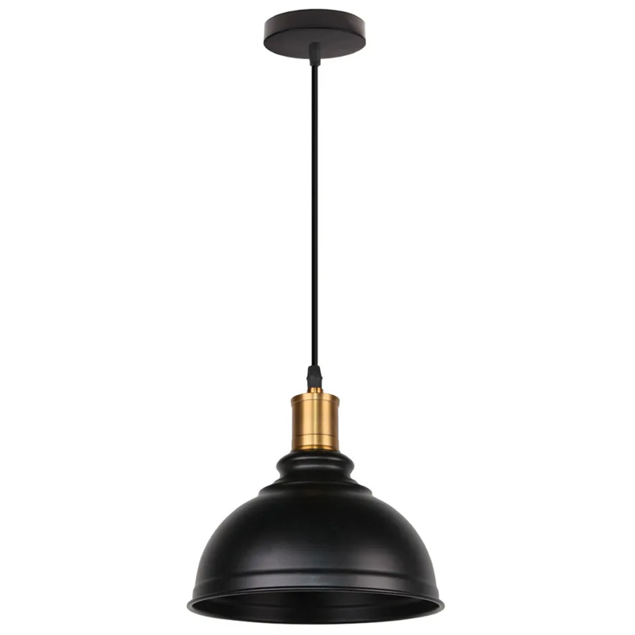  Industrial Pendant Light Vintage Loft Pendant Lamp Dome Shade Decor for Home Ki - £174.89 GBP