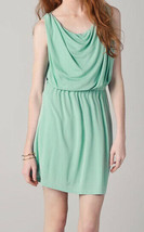 New Womens $395 Halston Heritage Draped Bodice XS Dress Designer Light G... - $391.05