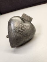 Antique Pewter Eppelsheimer E &amp; Co New York ICE CREAM MOLD Heart #956 1890&#39;s - £52.75 GBP