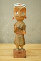 Indo Pacific WWII 1941 Folk Art Carved Wood Figurine Malagan New Ireland... - $105.18