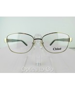 Chloe CE 2120 (733) Gold / Green 53-15-135 Eyeglass Frame - $90.20