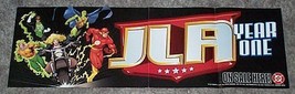 1997 DC Comics JLA banner poster:Green Lantern/Flash/Aquaman/Black Canary/1990&#39;s - £18.85 GBP