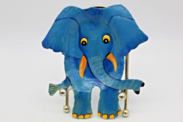 Blue Elephant Trinket Dish for Jewelry or Keys no. 6133 Vintage - $9.79