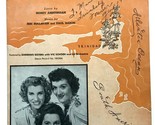 Vintage Sheet Music 1944 Vocal Piano Rum and Coca-Cola Andrews Sisters - £7.85 GBP