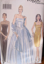 Vogue Pattern 9397 Sizes ,8,10,12 Formal &amp; Semi Formal Dresses - £10.34 GBP