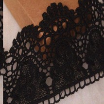 RegalCraft 8CM Black Crown Lace Trim - Perfect for Curtains, Tablecloths... - $556.56 MXN
