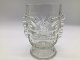 Large Hawaiian  Face Tiki Head Happy/Sad Face Clear Glass Cup/Mug/Goblet ️ - $186.35 MXN
