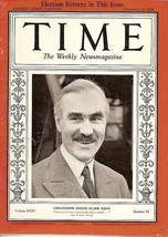 Time Magazine 1934, Nov 12 Ambassador Joseph Clark Grew - £20.99 GBP