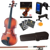 Children&#39;S And Adult&#39;S 4/4 Mv300 Satin Antique Mendini By Cecilio Violin Kit - £62.17 GBP