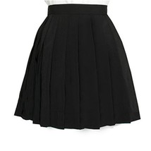 Women`s Japan School kilt Scottish tartan Pleated Summer Skirt ( 2XL,bla... - $23.75