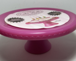 Cakewalk Cake Stand Pedestal Hot Pink Removable Plate No Music or Lights... - $6.60